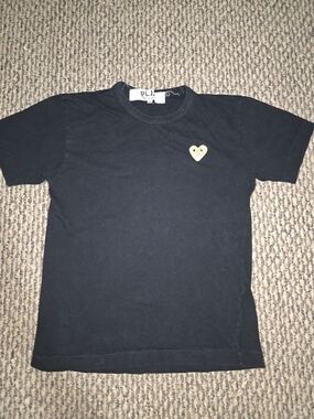 Play Comme des Garçons Black Heart Patch Kids Tee